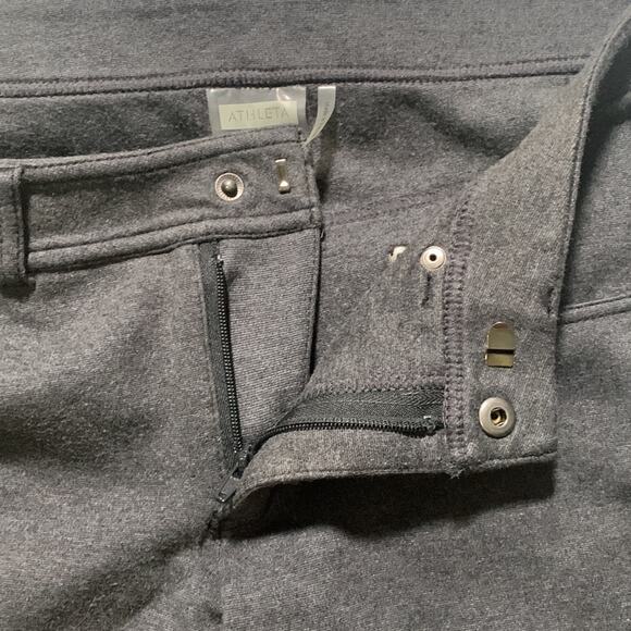 Athleta womens size 6 tall gray cargo relaxed pants skinny khaki - Picture 5 of 11